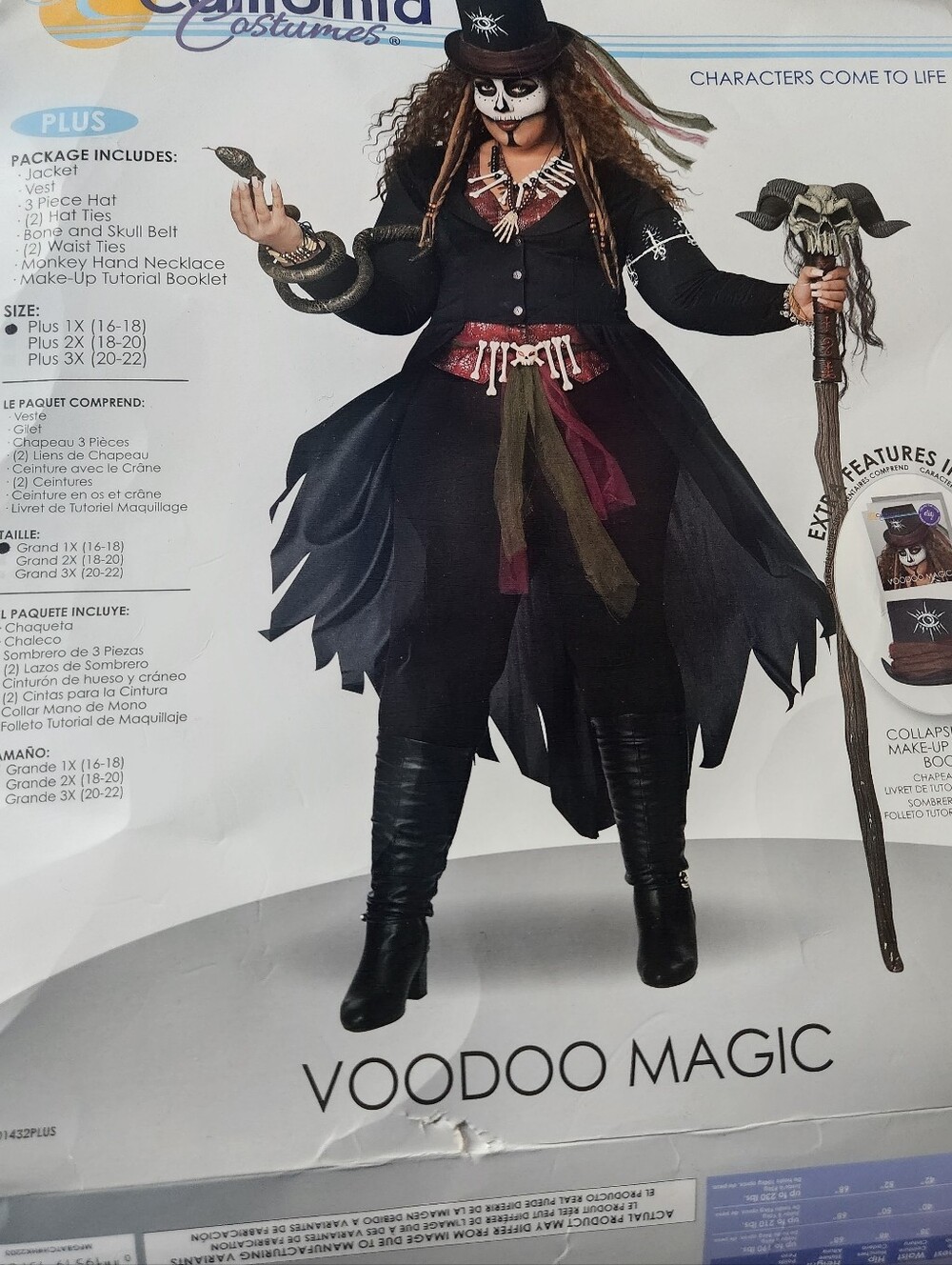 California Costumes Voodoo Magic Women's Costume - Black